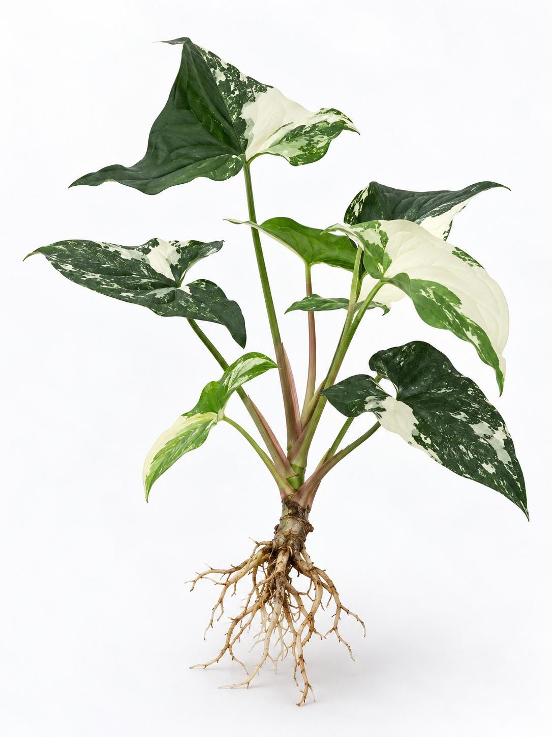 Syngonium Podophyllum Albo Variegated Cutting – photo 2