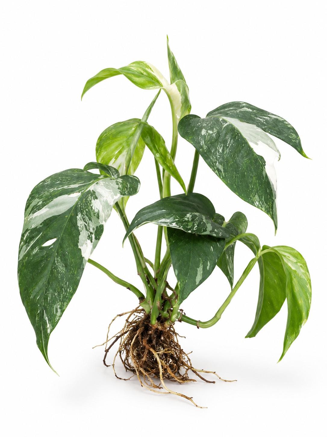 Epipremnum Pinnatum Albo Variegated cutting